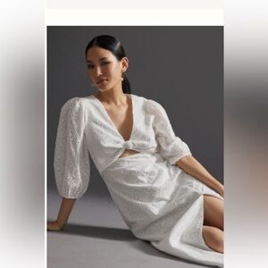 Anthropologie-Hutch Eyelet Cut-Out Maxi Dress